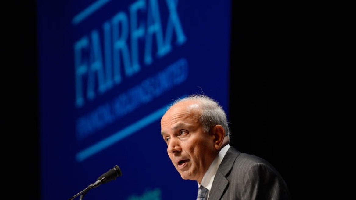 Πρόεδρος Fairfax: Η Eurobank μπορεί να υπερβεί τις προσδοκίες