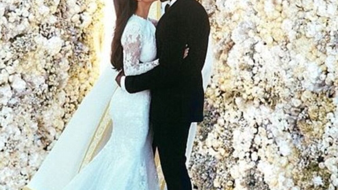 Το φιλί γάμου Kardashian - West «σάρωσε» στο Instagram!