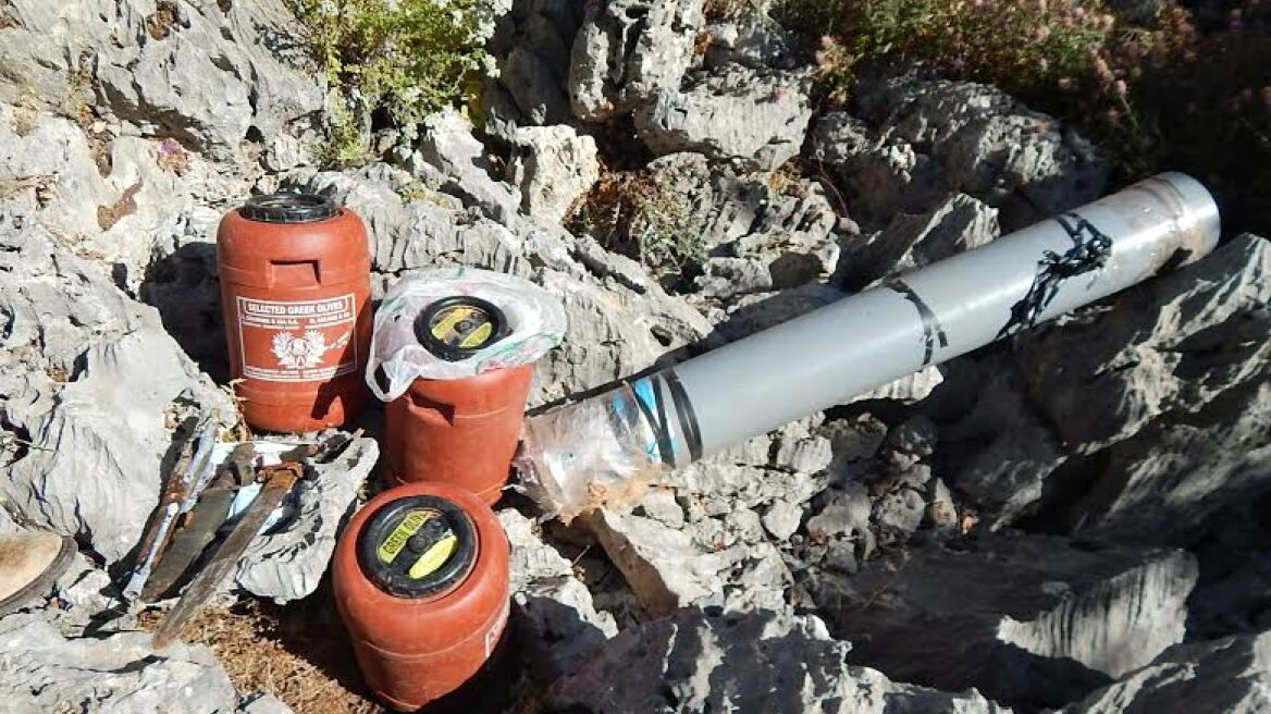 Ρέθυμνο: Ζωοκλέφτες έκρυβαν σε σπηλιά εκρηκτικά και χασίς!