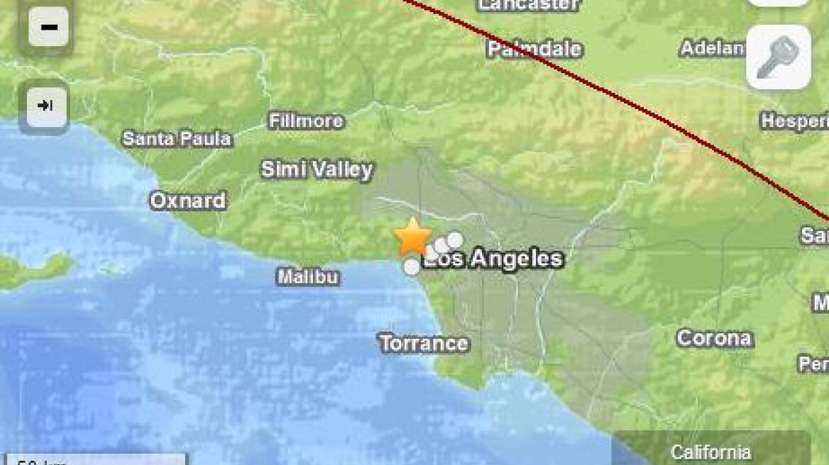 ΗΠΑ: Σεισμός 4,2 Ρίχτερ αναστάτωσε το Λος Άντζελες