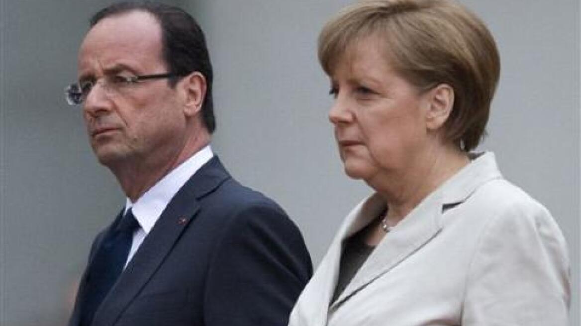 Ολάντ-Μέρκελ: « Έντονη ανησυχία για τις συγκρούσεις στην Ουκρανία»