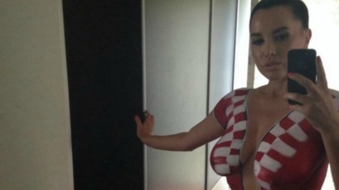 Το bodypainting της κυρίας Ντρπιτς έφερε γούρι στην Εθνική Κροατίας!