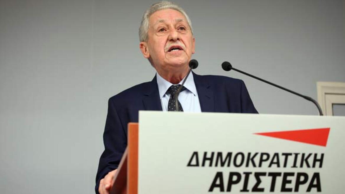 Κουβέλης: Δεν θα δεχτούμε συνυπολογισμό των ψήφων της Χρυσής Αυγής