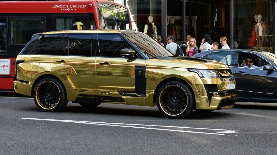 Χρυσό θηριώδες τζιπ με πινακίδα «666» κυκλοφορεί στο Λονδίνο! 