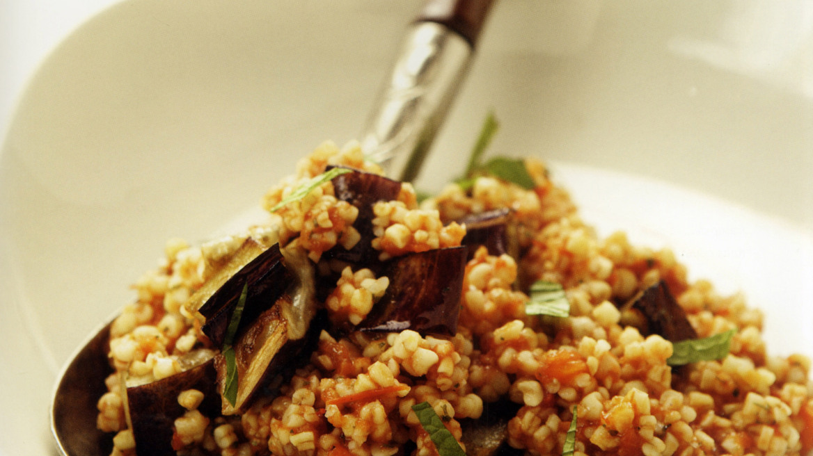 Πλιγούρι με μελιτζάνες