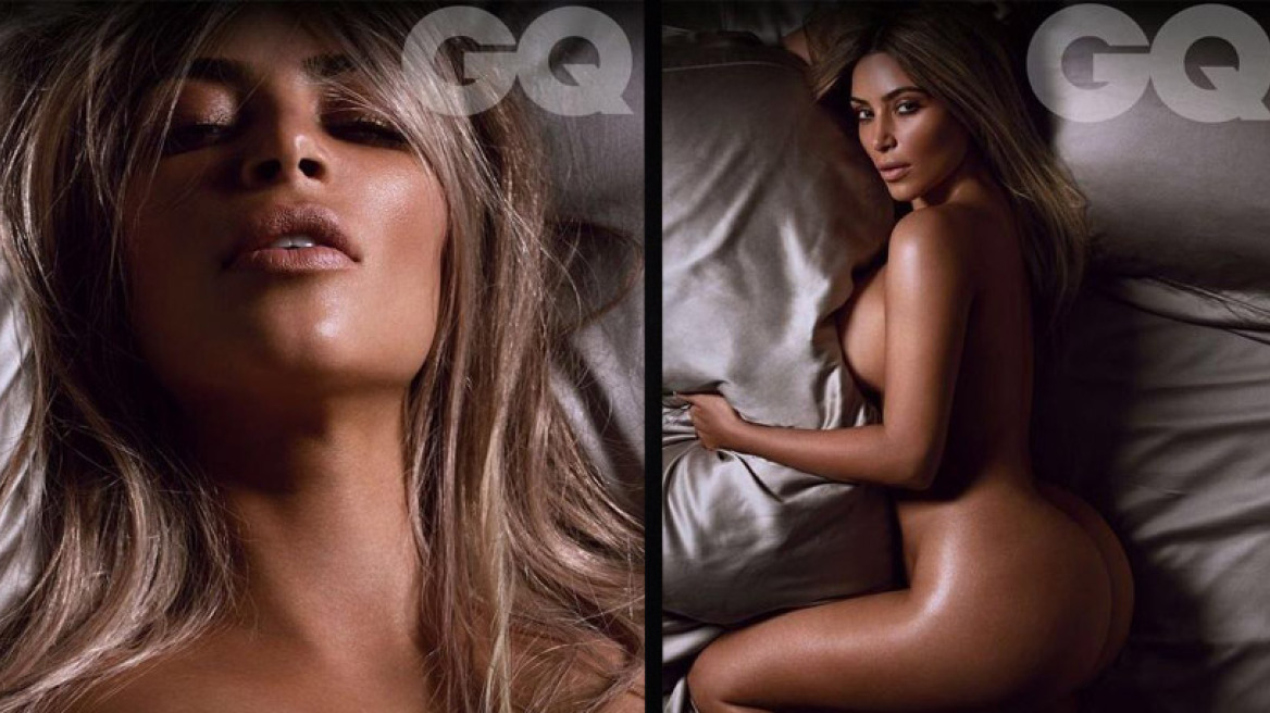 Ολόγυμνη στο κρεβάτι η Kim Kardashian 