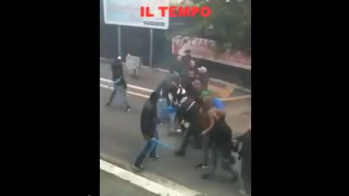 Καρέ-καρέ η δολοφονία του άτυχου οπαδού της Νάπολι 