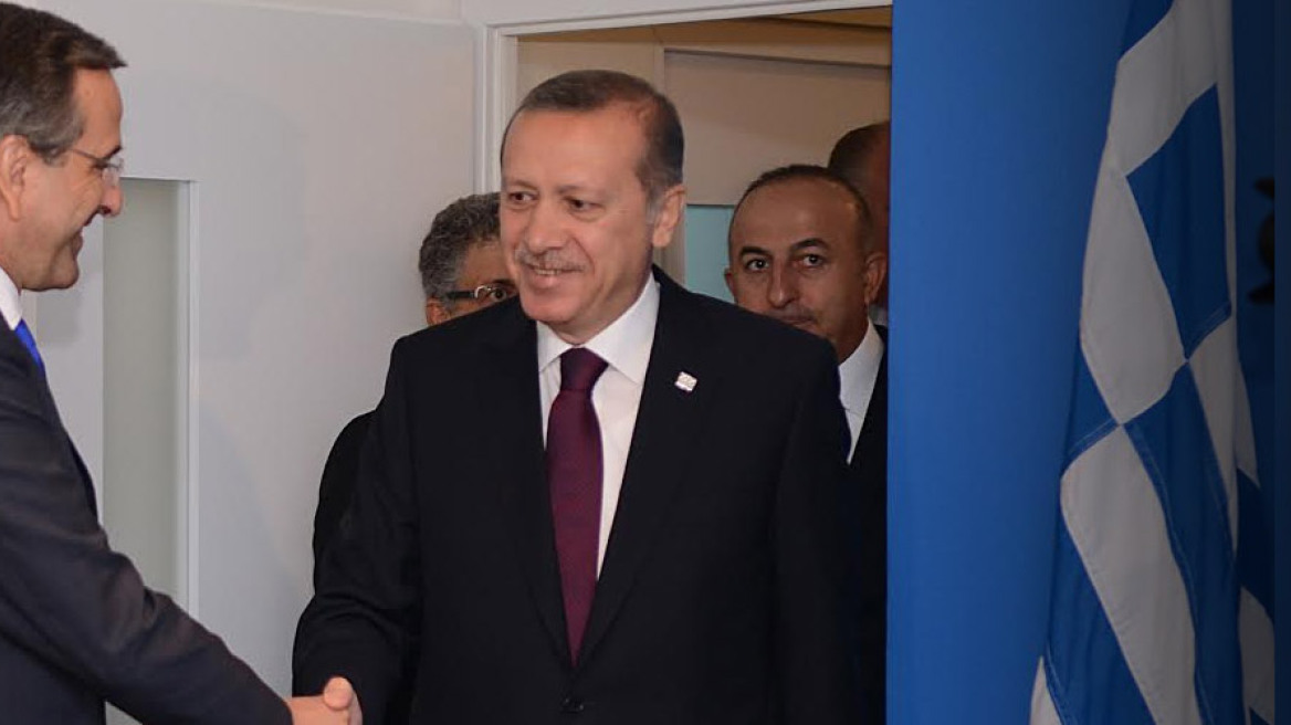 Ολοκληρώθηκε η συνάντηση Σαμαρά-Ερντογάν