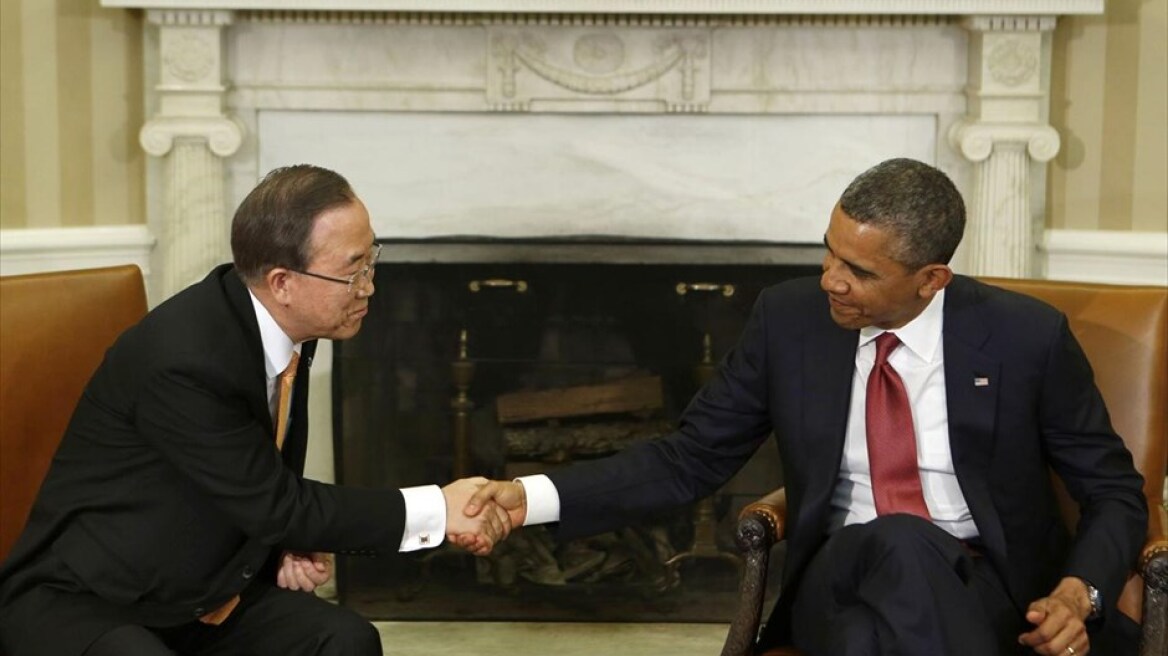 Τηλεφωνική επικοινωνία Ομπάμα - Μπαν Κι-μουν