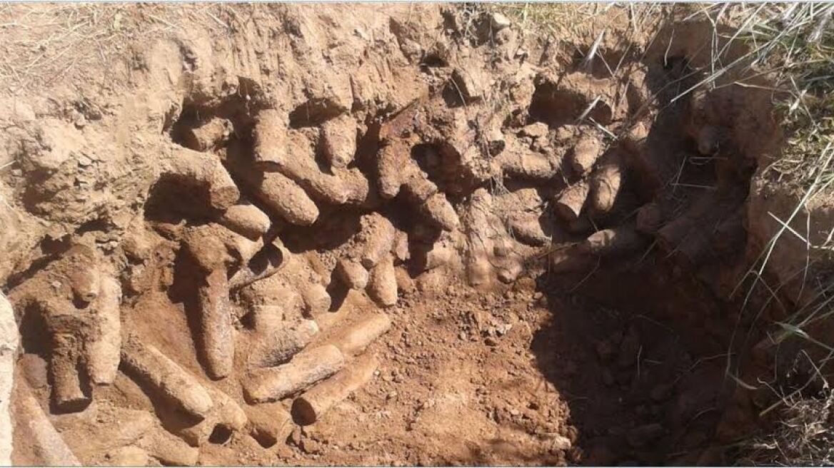 Φωτογραφίες: Ναρκαλιευτές περισυνέλεξαν 2.875 βλήματα από τον Α' Παγκόσμιο Πόλεμο