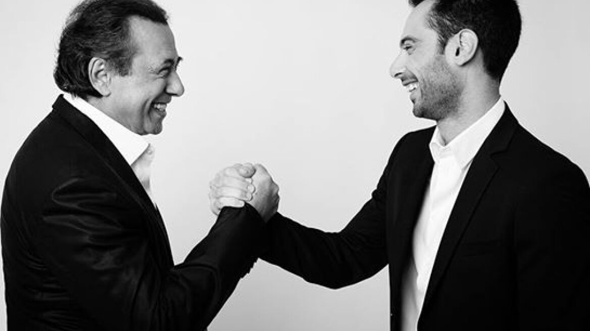 O Aντύπας στην πίστα με τον γιο του