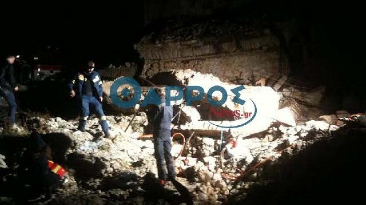 Μάνη: Κατέρρευσε τοίχος εργοστασίου - Ένας απεγκλωβισμός