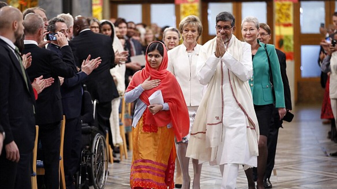 Με... παρατράγουδα η απονομή του Νόμπελ Ειρήνης στη Μαλάλα και τον Σατιάρτι 