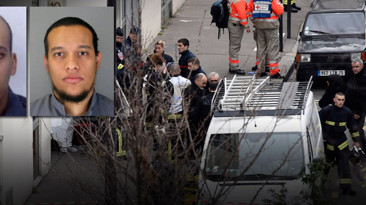 Συναγερμός: Ελεύθεροι και βαριά οπλισμένοι οι μακελάρηδες του Charlie Hebdo