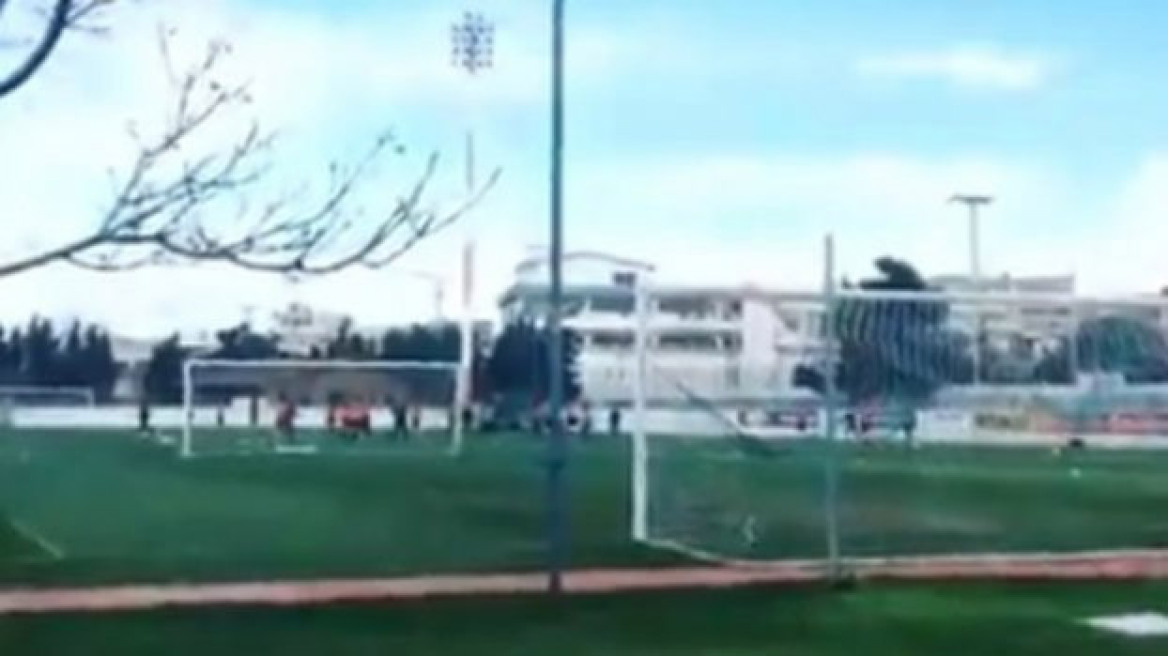 Με δυνατούς ανέμους η προπόνηση του Ολυμπιακού 