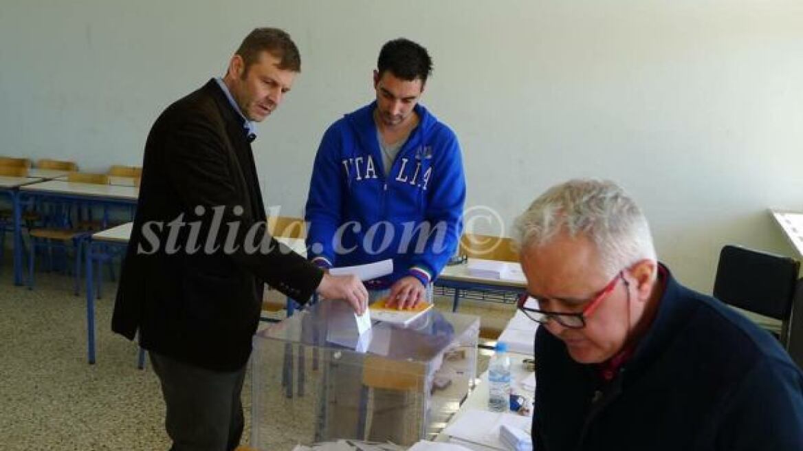 Ο Γκλέτσος ψήφισε στη Στυλίδα