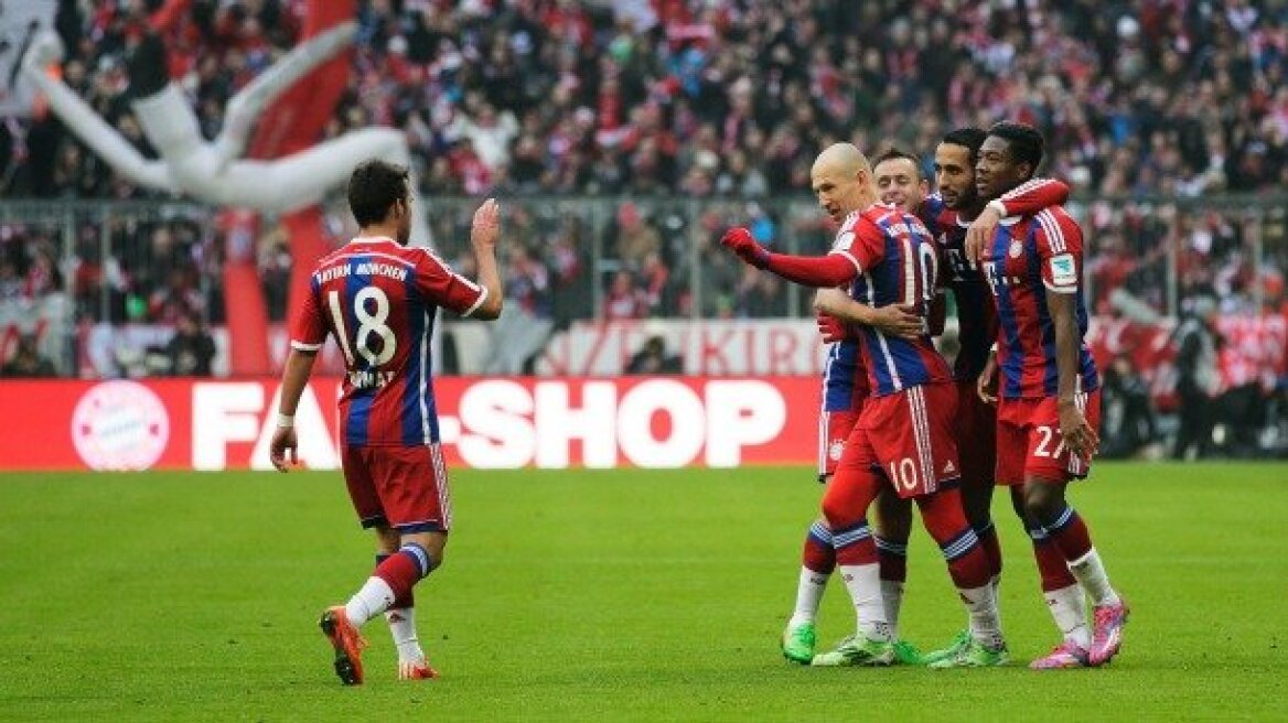 Η Μπάγερν διέλυσε το Αμβούργο με 8-0