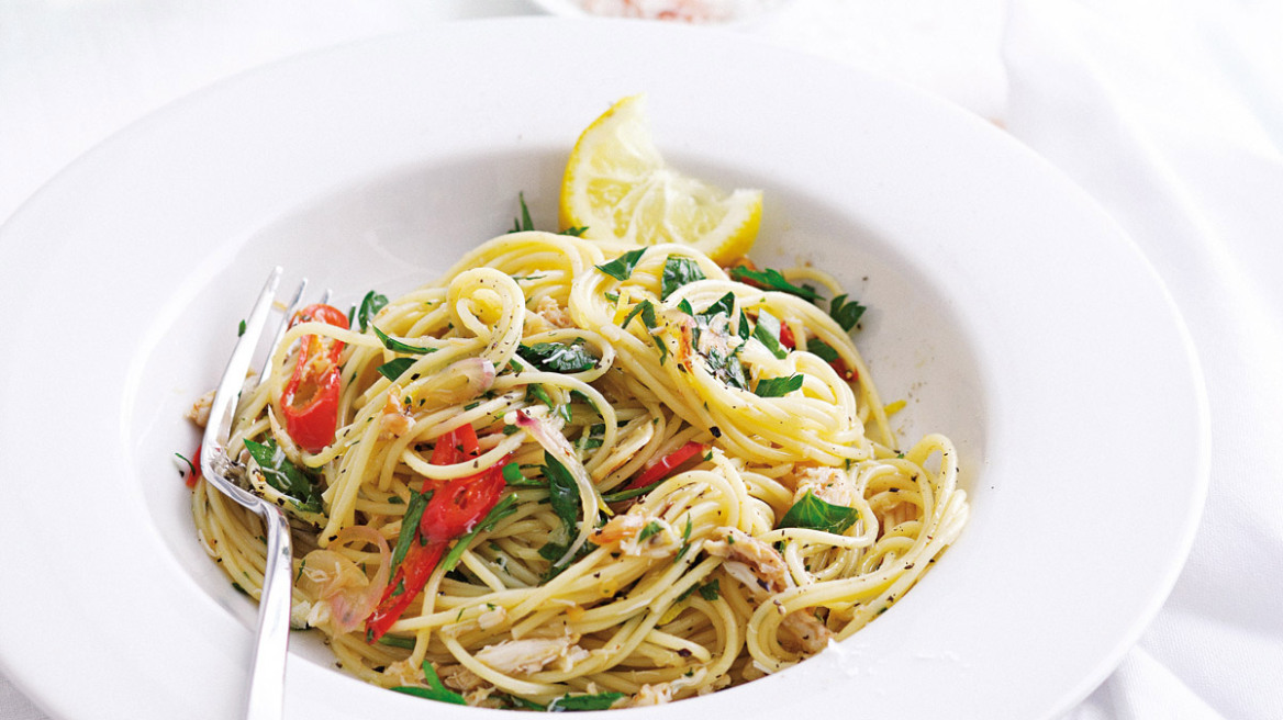 Σπαγγέτι με καβούρι