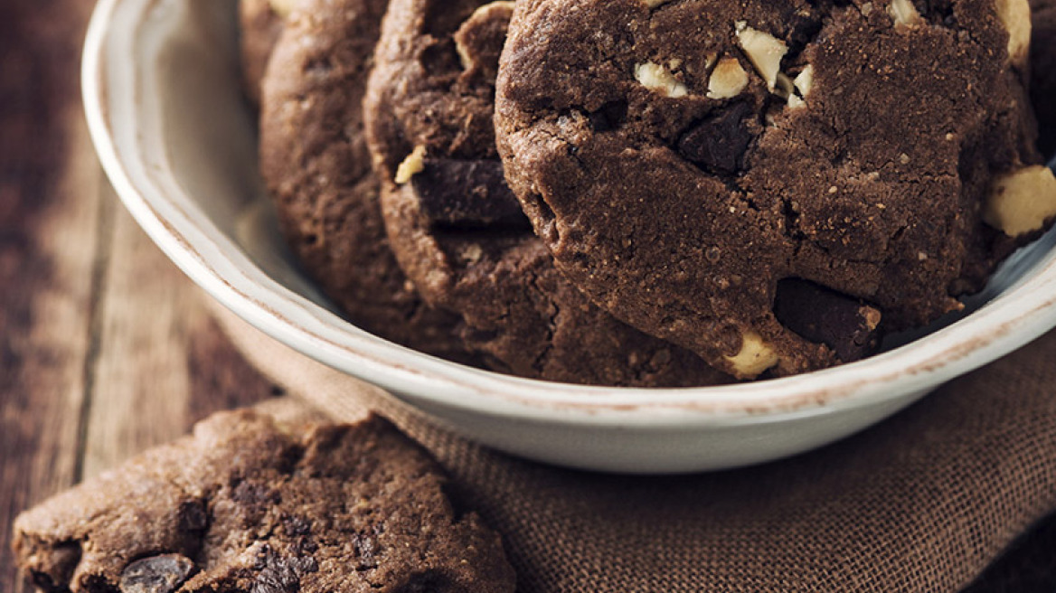 Cookies σοκολάτας με φουντούκια