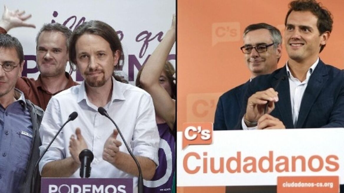 Πέφτουν οι Podemos στην Ισπανία, άνοδος για τους Ciudadanos