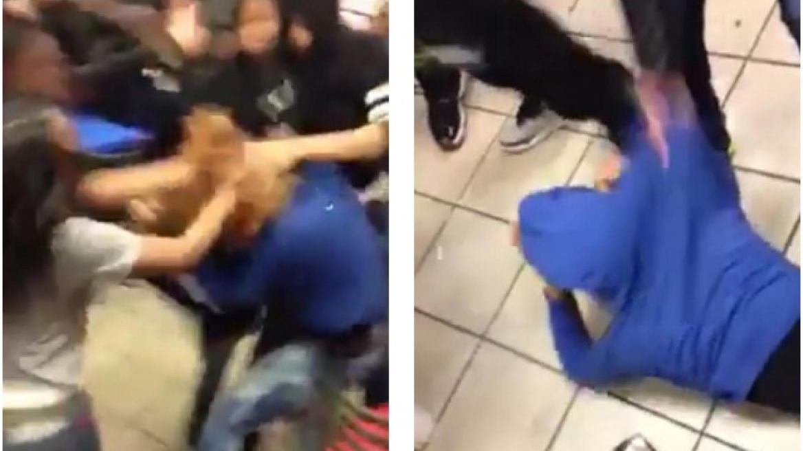 Βίντεο σοκ: Ομάδα ανήλικων κοριτσιών χτυπά ανελέητα μαθήτρια και το πλήθος παρακολουθεί