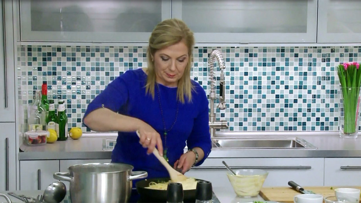 Μακαρονάδα με κρέμα νηστίσιμη