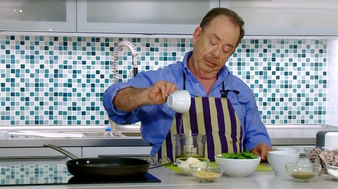 Καλαμαράκια με πέστο βασιλικού