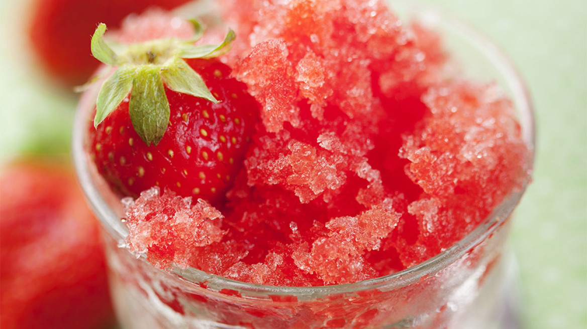 Σορμπέ φράουλας με στέβια