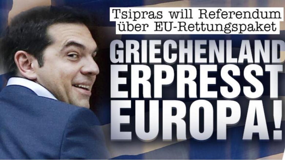 Bild: H Ελλάδα καταφεύγει στο ύστατο μέσο: Εκβιάζει την Ευρώπη! Με ένα δημοψήφισμα!