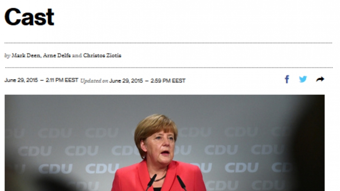 Bloomberg: Μέρκελ και Ολάντ «κουράστηκαν» με την Ελλάδα