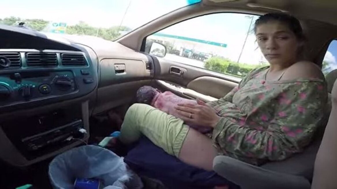 Unbelievable Video: Woman gives birth in car… (slightly graphic)