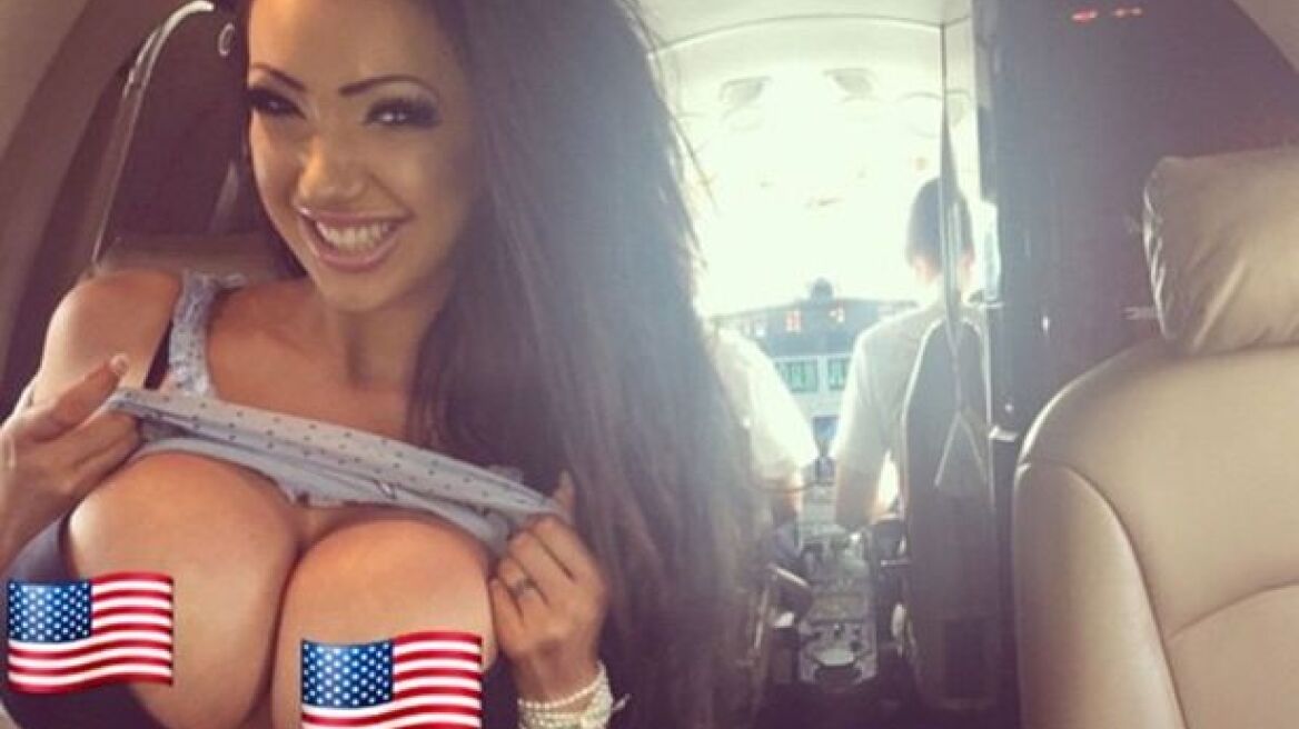 Former porn star and pilot in the air….(sexy pics+video)