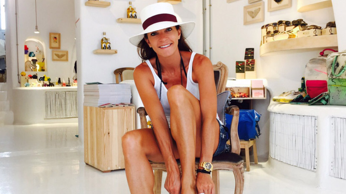 H Μαρίνα Βερνίκου στο Ergon - Concept Store της Μυκόνου