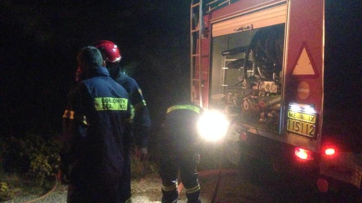 Φωτιά σε δύσβατη περιοχή στον Όλυμπο