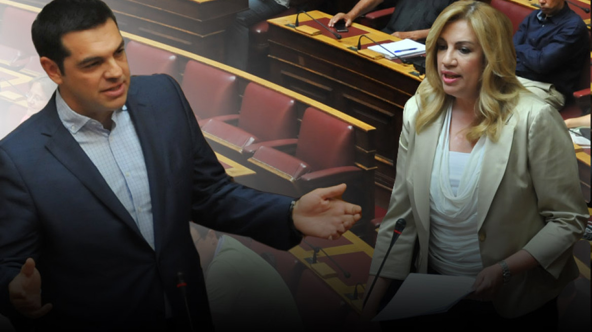 Τσίπρας: Λέτε σαχλαμάρες - Φώφη: Συνυπήρχατε απλά με το κόμμα της δραχμής;