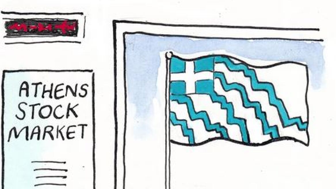 Το καυστικό σκίτσο του Guardian για το χθεσινό κραχ στο χρηματιστήριο 