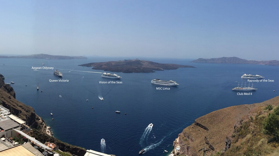 Spectacular, scintillating Santorini by drone… 