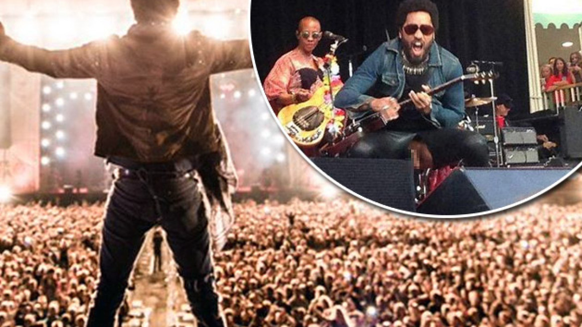 Penisgate: Yes, it happened to Lenny Kravitz... the dick slip (pics + vid)
