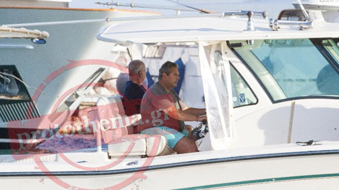DM Kammenos leaves behind ‘egg-gate’, snap elex with …boating excursion