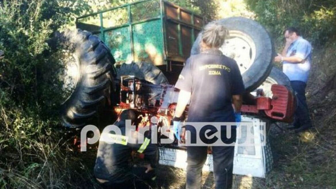 Ηλεία: Καταπλακώθηκε από τρακτέρ 71χρονος στις Ξενιές