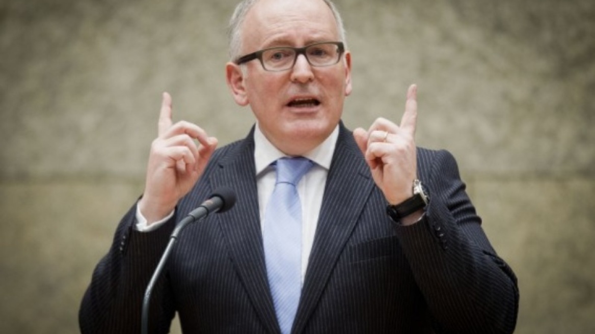 Βέβαιος πως τα κράτη-μέλη της ΕΕ θα σεβαστούν τη συμφωνία για τους πρόσφυγες δήλωσε ο Φρανς Τίμερμανς