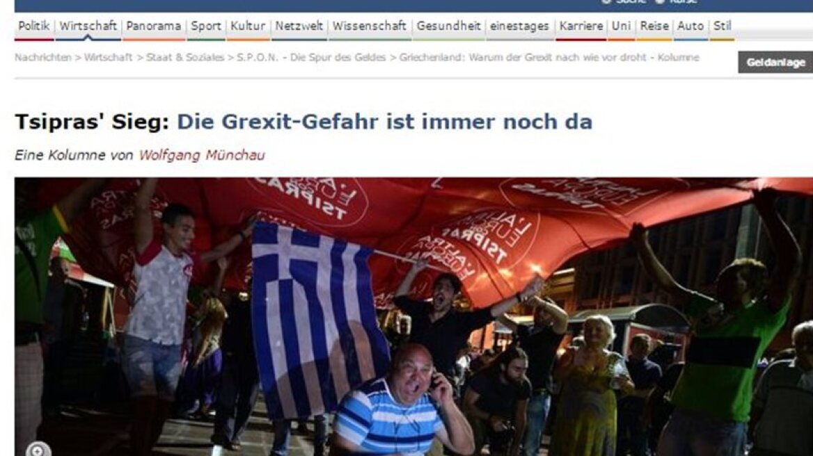 Der Spiegel: There is still a Grexit danger and Tsipras is not the one to blame for