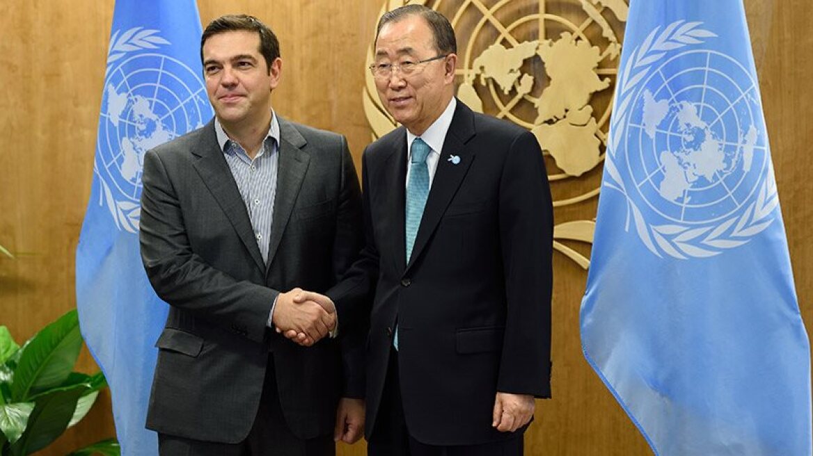 Tsipras met with UN Secretary General to discuss issues of Greek importance