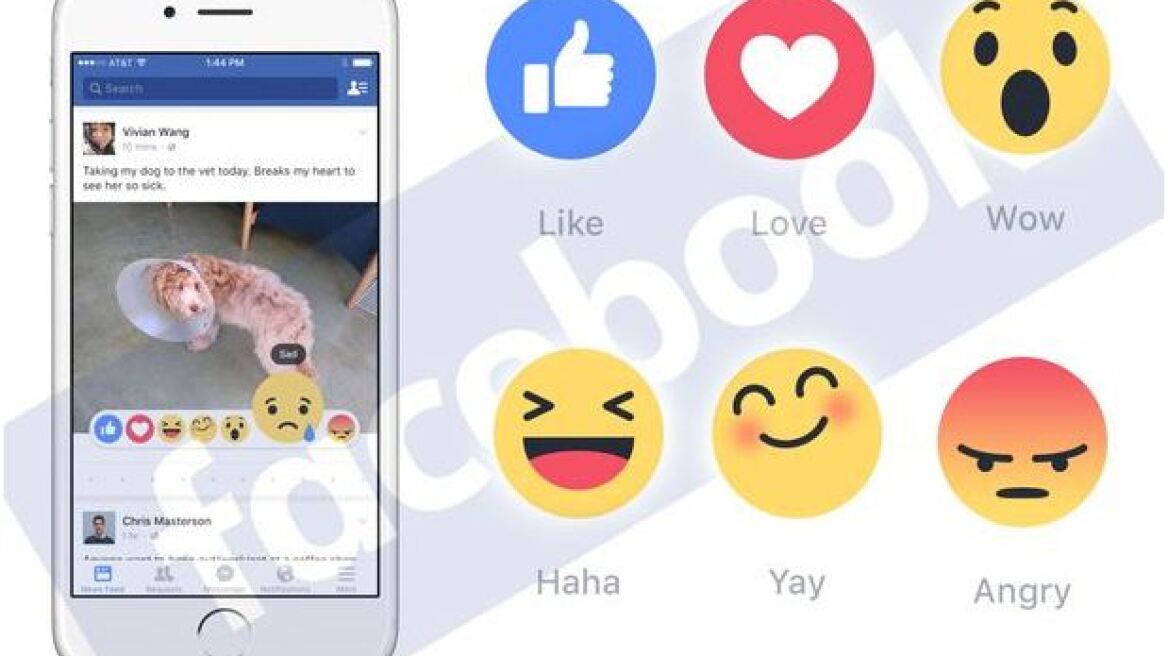 To Facebook αποκτά εικονίδια συναισθημάτων (καθυστερώντας το «επικίνδυνο» Dislike)