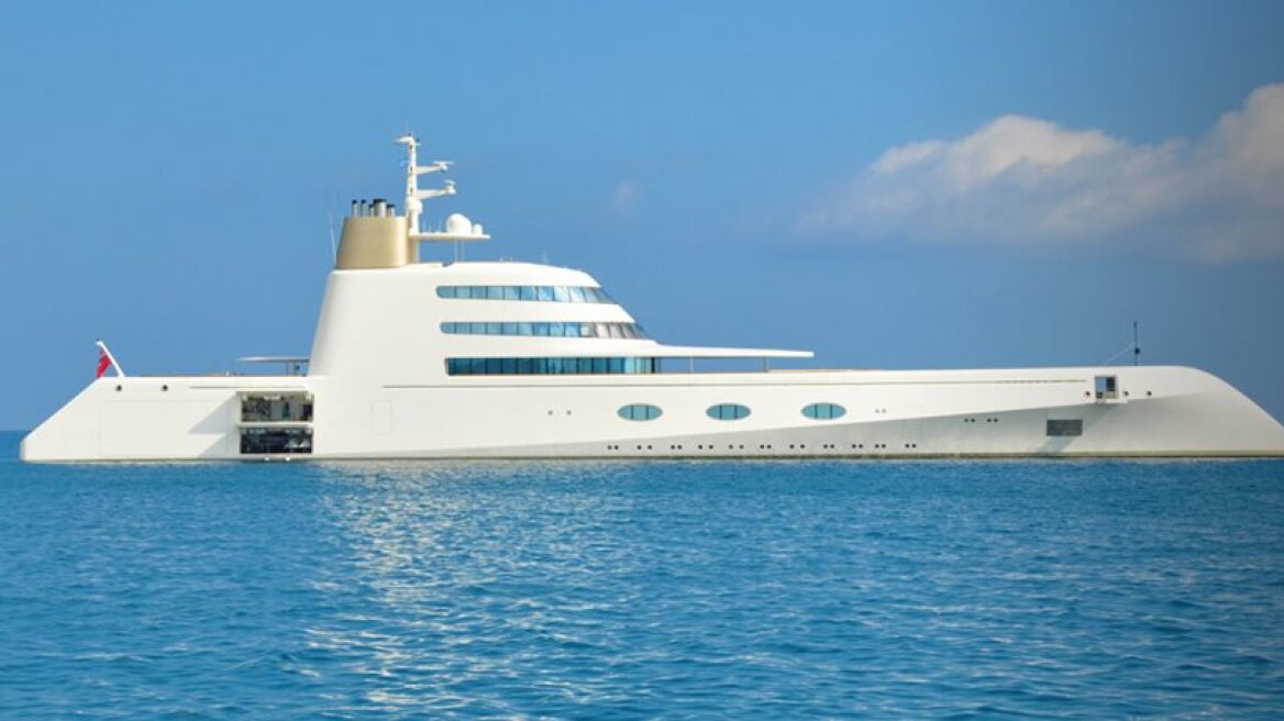 The most expensive yacht is docked at Mykonos