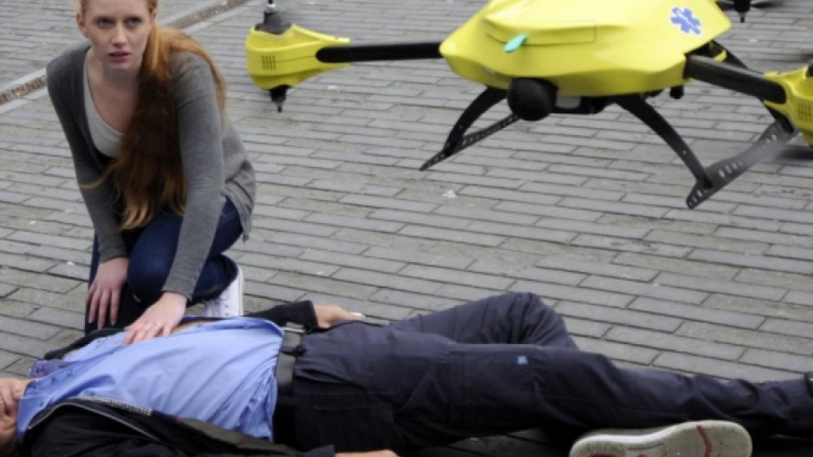 Ιπτάμενο drone ασθενοφόρο σώζει ζωές