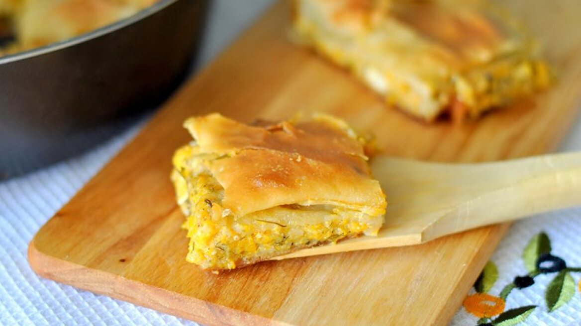 Greek pumpkin pie, just in time for Halloween