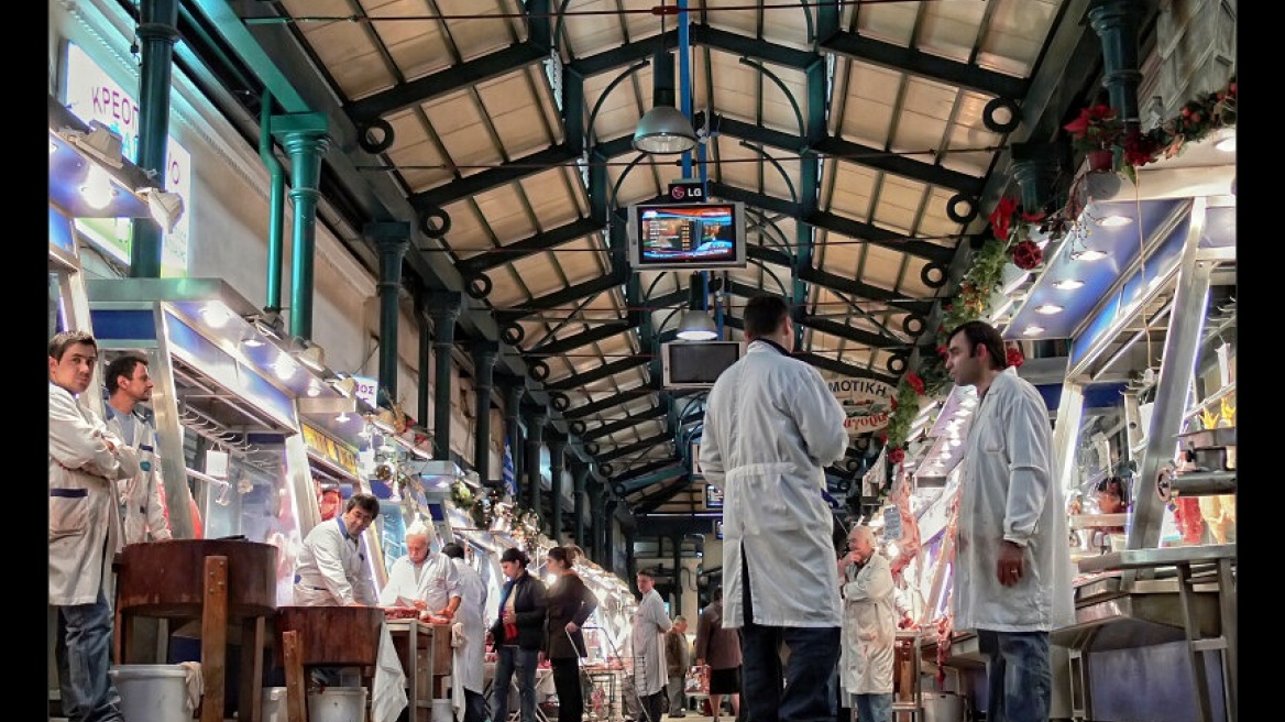 Fancy some meat? Head to the Athens meat market