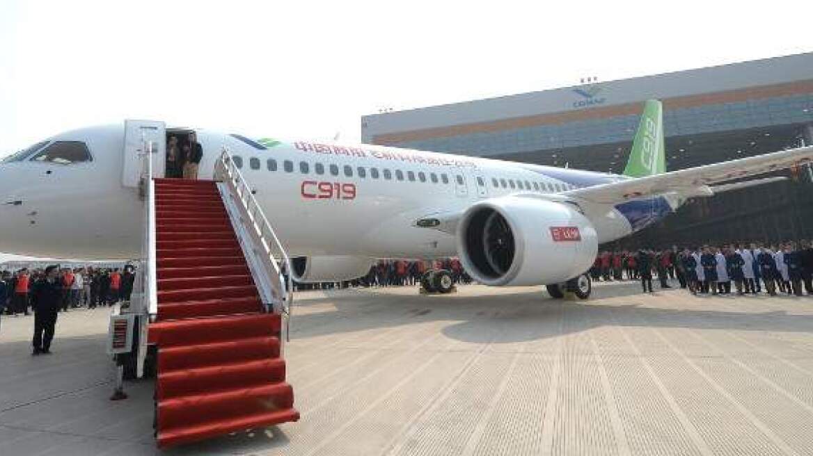 China unveils its first passenger jet