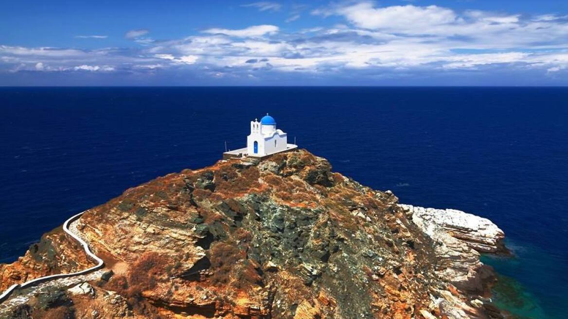 Picturesque church perched atop Sifnos